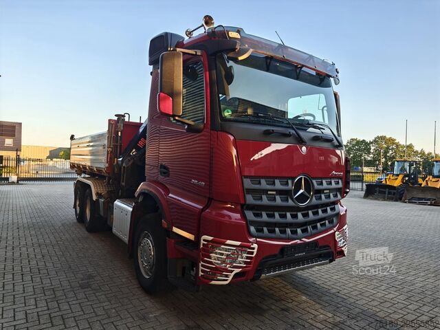 Volquete de 3 lados Mercedes-Benz Axor 2648 6x4 Hiab X-Hiduo 228E-5 Dautel 3 seit...