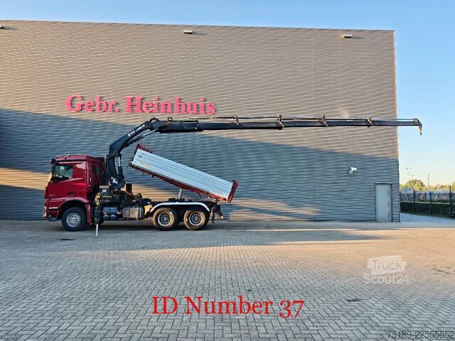 Benne à 3 côtés Mercedes-Benz Axor 2648 6x4 Hiab X-Hiduo 228E-5 Dautel 3 seit...