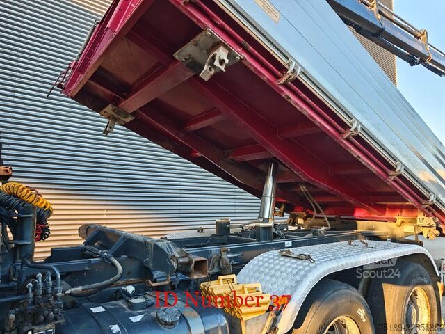 Benne à 3 côtés Mercedes-Benz Axor 2648 6x4 Hiab X-Hiduo 228E-5 Dautel 3 seit...