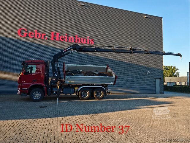 Benne à 3 côtés Mercedes-Benz Axor 2648 6x4 Hiab X-Hiduo 228E-5 Dautel 3 seit...