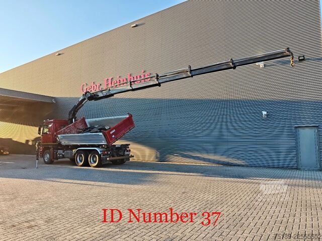 Benne à 3 côtés Mercedes-Benz Axor 2648 6x4 Hiab X-Hiduo 228E-5 Dautel 3 seit...