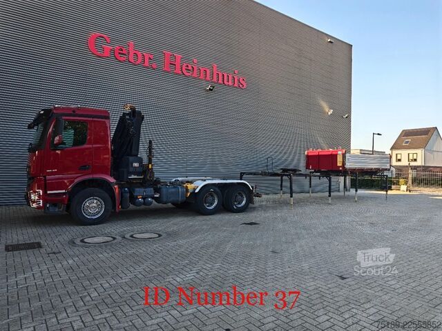 Benne à 3 côtés Mercedes-Benz Axor 2648 6x4 Hiab X-Hiduo 228E-5 Dautel 3 seit...