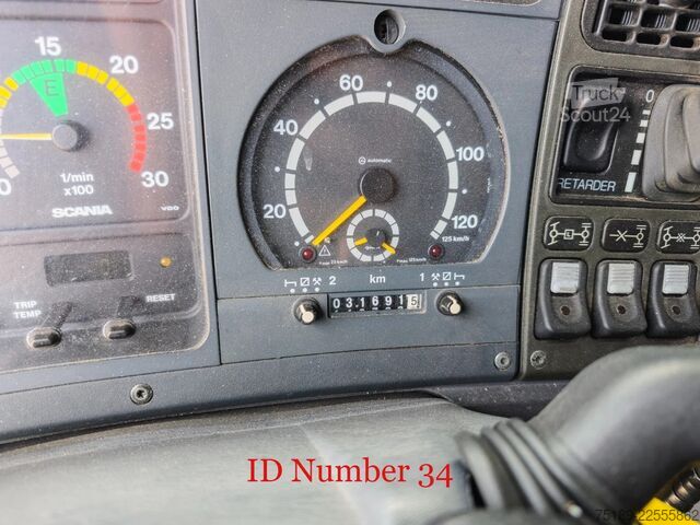 Пожарная машина Scania P124C 420 4x4 Hauser 2000 Winde Wasserwerfer Li...