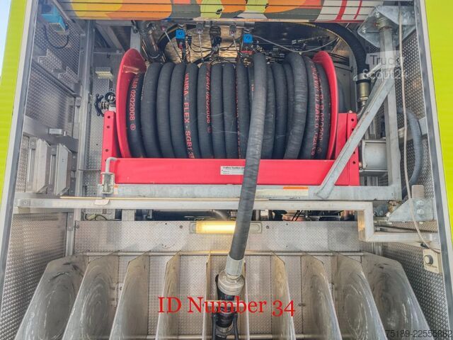 Пожарная машина Scania P124C 420 4x4 Hauser 2000 Winde Wasserwerfer Li...