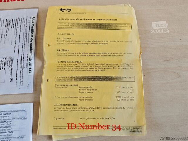 Пожарная машина Scania P124C 420 4x4 Hauser 2000 Winde Wasserwerfer Li...