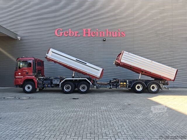 Ανατροπή 3 όψεων MAN TGS 26.460 6x4 + Schwarzmuller Z2