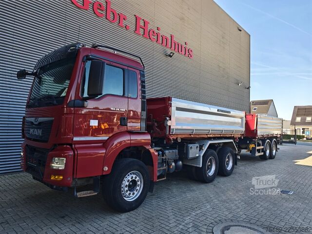 Ανατροπή 3 όψεων MAN TGS 26.460 6x4 + Schwarzmuller Z2