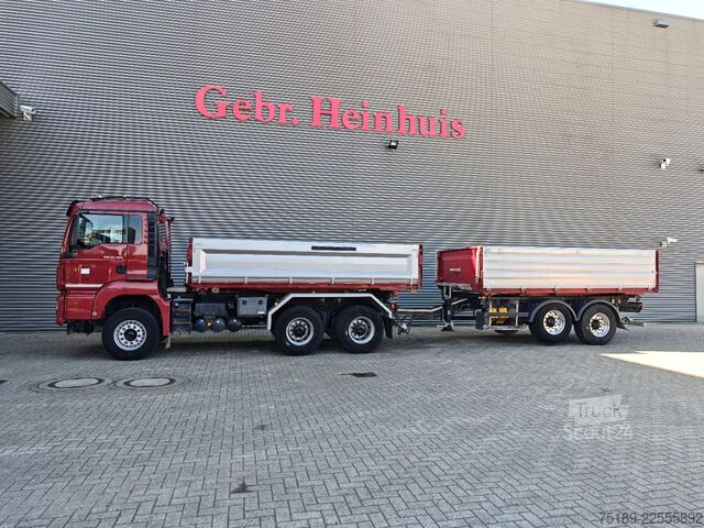 Ανατροπή 3 όψεων MAN TGS 26.460 6x4 + Schwarzmuller Z2