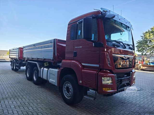 Ανατροπή 3 όψεων MAN TGS 26.460 6x4 + Schwarzmuller Z2