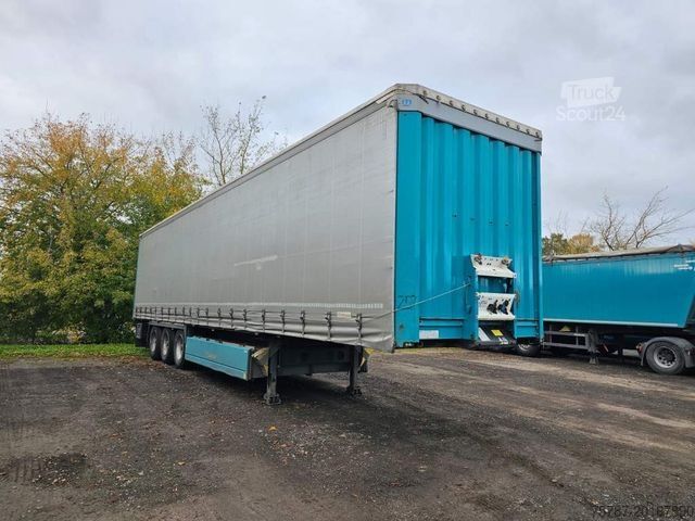 Atvērta puspiekabe ar tentu KRONE Gardine Standard, Plaettenkasten, Liftachse