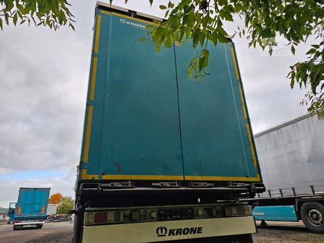 Otevřený návěs s plachtou KRONE Gardine Standard, Plaettenkasten, Liftachse