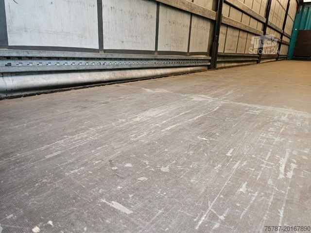 Atvērta puspiekabe ar tentu KRONE Gardine Standard, Plaettenkasten, Liftachse