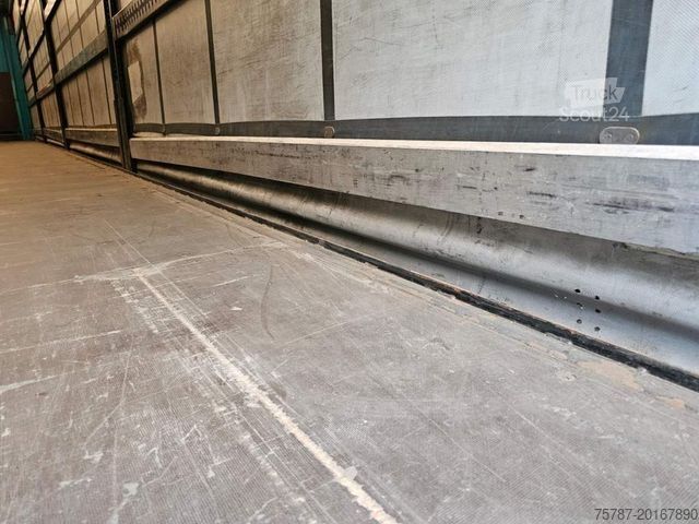 Atvērta puspiekabe ar tentu KRONE Gardine Standard, Plaettenkasten, Liftachse