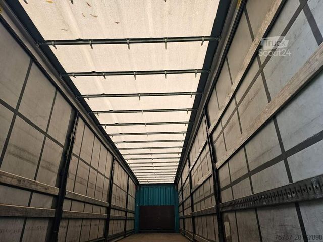 Otevřený návěs s plachtou KRONE Gardine Standard, Plaettenkasten, Liftachse