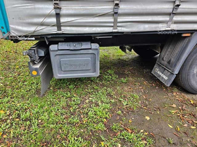 Atvērta puspiekabe ar tentu KRONE Gardine Standard, Plaettenkasten, Liftachse