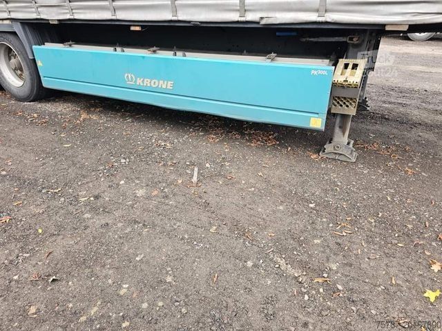 Atvērta puspiekabe ar tentu KRONE Gardine Standard, Plaettenkasten, Liftachse