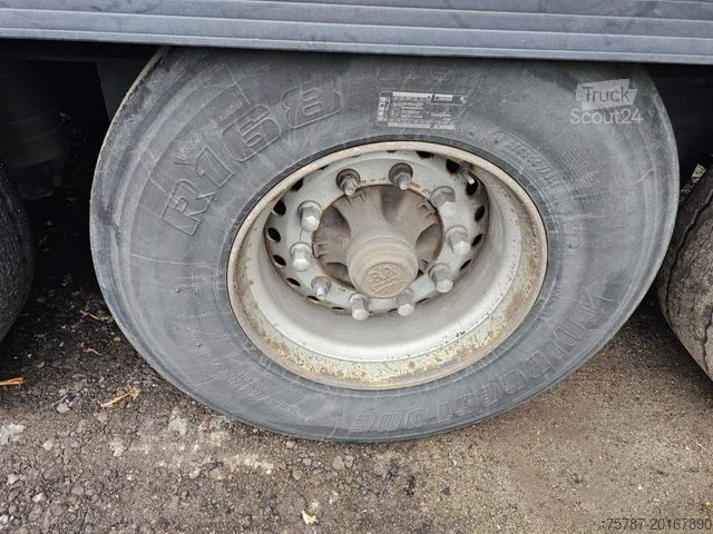 Atvērta puspiekabe ar tentu KRONE Gardine Standard, Plaettenkasten, Liftachse