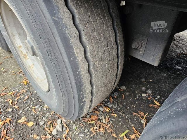 Atvērta puspiekabe ar tentu KRONE Gardine Standard, Plaettenkasten, Liftachse