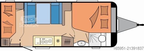 Kemperis Hobby De Luxe 560 KMFe 2000kg Vorzeltaußensteckdose