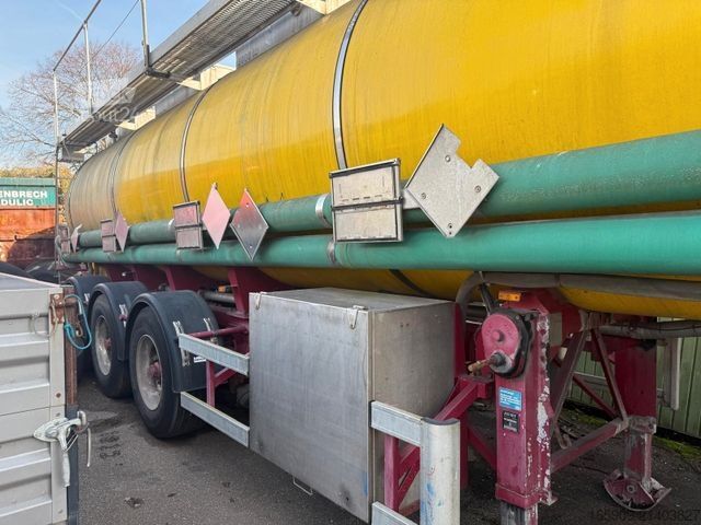 Tanker yarı römork SCHRADER D/NRW/0341, Edelstahl 5 x 5000Liter