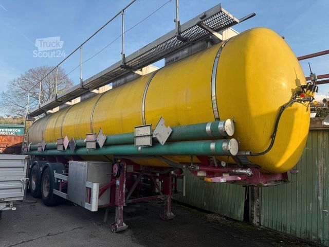 Tanker yarı römork SCHRADER D/NRW/0341, Edelstahl 5 x 5000Liter