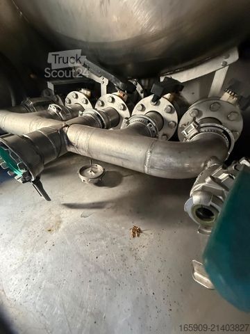 Tanker yarı römork SCHRADER D/NRW/0341, Edelstahl 5 x 5000Liter