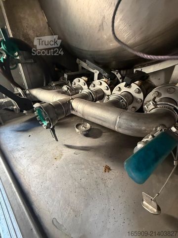 Tanker yarı römork SCHRADER D/NRW/0341, Edelstahl 5 x 5000Liter