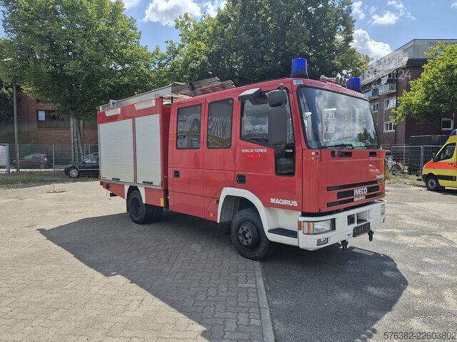 Palokuntajärjestelmän sammutusajoneuvo Iveco Magirus Feuerwehr FF75 E  LF 8-6