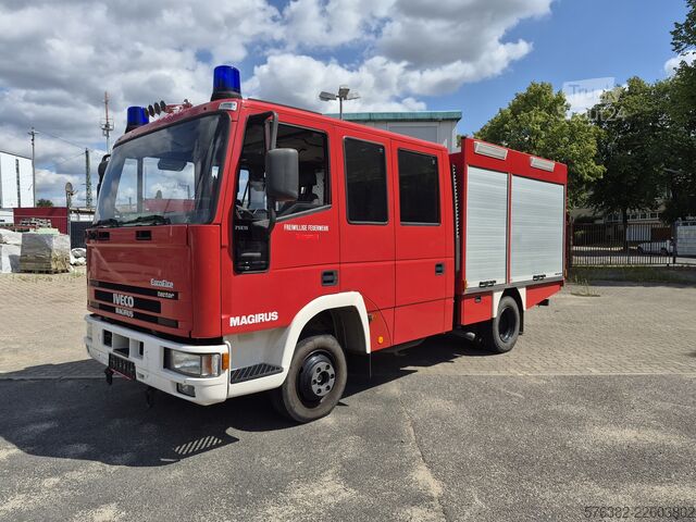 Palokuntajärjestelmän sammutusajoneuvo Iveco Magirus Feuerwehr FF75 E  LF 8-6