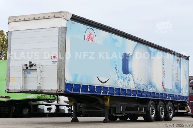 Semirremolque abierto con toldo SCHMITZ CARGOBULL SCB S3T HUBDACH  Edscha XL Code Liftachse