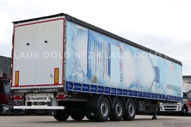 Atvērta puspiekabe ar tentu SCHMITZ CARGOBULL SCB S3T HUBDACH  Edscha XL Code Liftachse