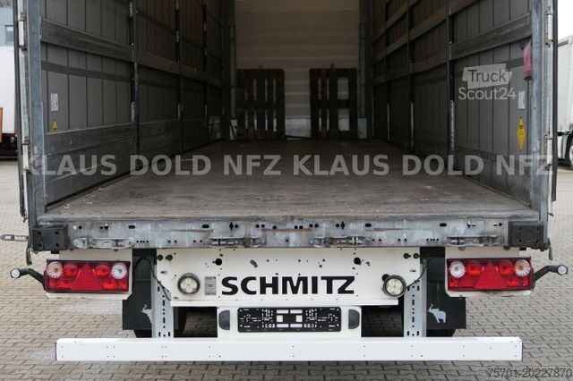 Atvērta puspiekabe ar tentu SCHMITZ CARGOBULL SCB S3T HUBDACH  Edscha XL Code Liftachse