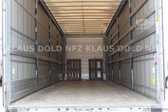 Atvērta puspiekabe ar tentu SCHMITZ CARGOBULL SCB S3T HUBDACH  Edscha XL Code Liftachse