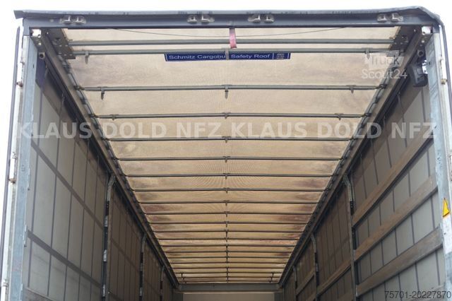 Atvērta puspiekabe ar tentu SCHMITZ CARGOBULL SCB S3T HUBDACH  Edscha XL Code Liftachse