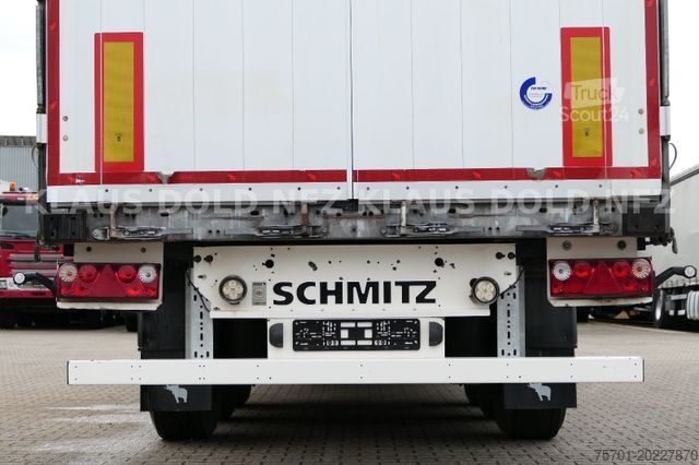 Atvērta puspiekabe ar tentu SCHMITZ CARGOBULL SCB S3T HUBDACH  Edscha XL Code Liftachse