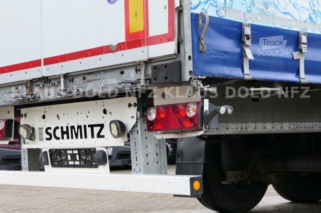 Atvērta puspiekabe ar tentu SCHMITZ CARGOBULL SCB S3T HUBDACH  Edscha XL Code Liftachse