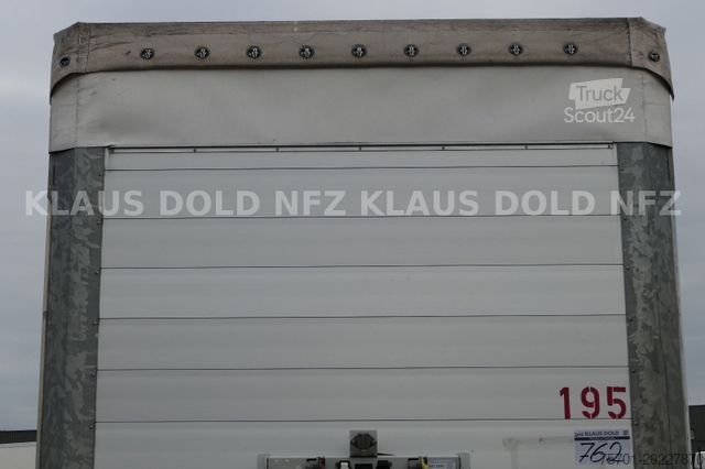 Atvērta puspiekabe ar tentu SCHMITZ CARGOBULL SCB S3T HUBDACH  Edscha XL Code Liftachse