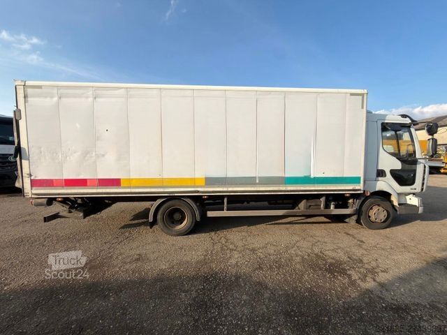Box truck RENAULT MIDLUM KOFFERAUFBAU+LBW*2013*EURO5*