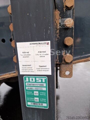 Tiptrailer SCHWARZMÜLLER Stahlmulde HARDOX 28 m³