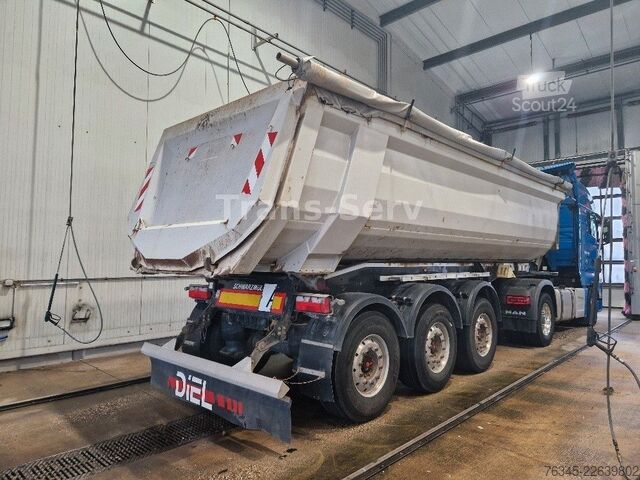 Tiptrailer SCHWARZMÜLLER Stahlmulde HARDOX 28 m³