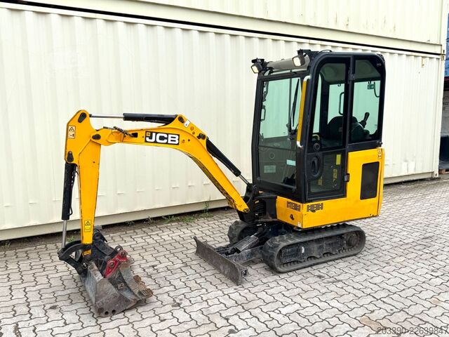 Мини багер JCB 15C-1 / 1.455 H /  3 x Löffel / Kabine