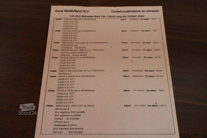 Bestelbus Mercedes-Benz Vito 116 CDI Lang - EURO 6 - Airco - Navi - Cru...