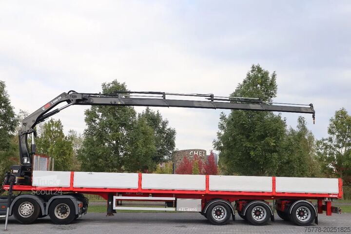 Platform römorku Kelberg HIAB 228-4 | 3 AXLE | LIFT AXLE | 2X STEERING |...