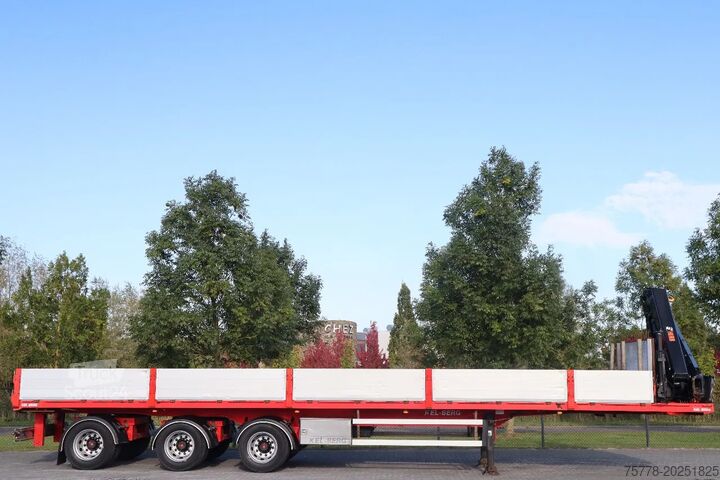 Platform römorku Kelberg HIAB 228-4 | 3 AXLE | LIFT AXLE | 2X STEERING |...