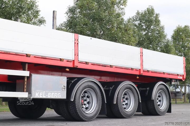 Platform römorku Kelberg HIAB 228-4 | 3 AXLE | LIFT AXLE | 2X STEERING |...