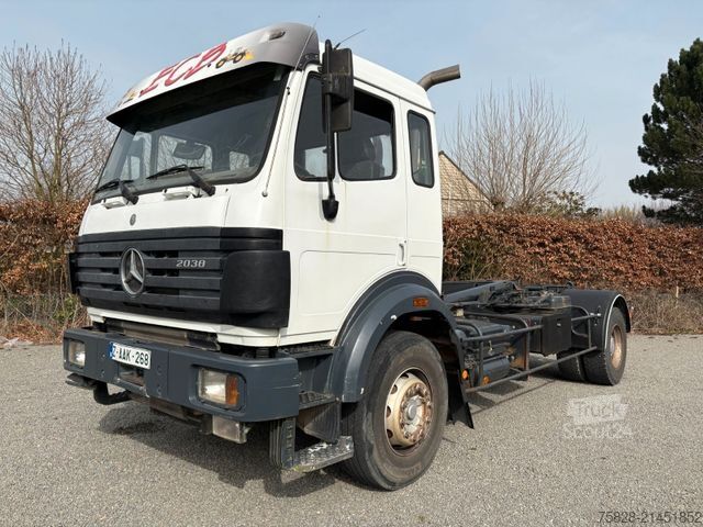 Camion benne à bras amovible MERCEDES-BENZ SK 2038 ( 1838 ) BLATT- BLATT / Retarder