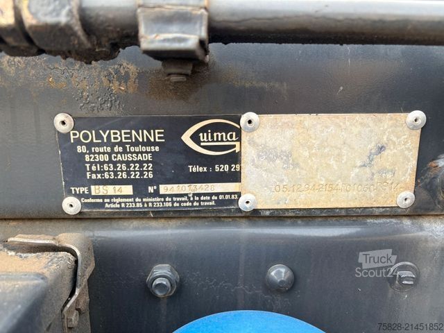Camion benne à bras amovible MERCEDES-BENZ SK 2038 ( 1838 ) BLATT- BLATT / Retarder