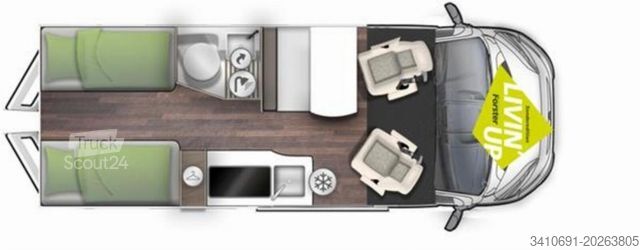 Camper van FORSTER Livin Up Pro FV 636 EBL VIBE  in Kürze verfügbar