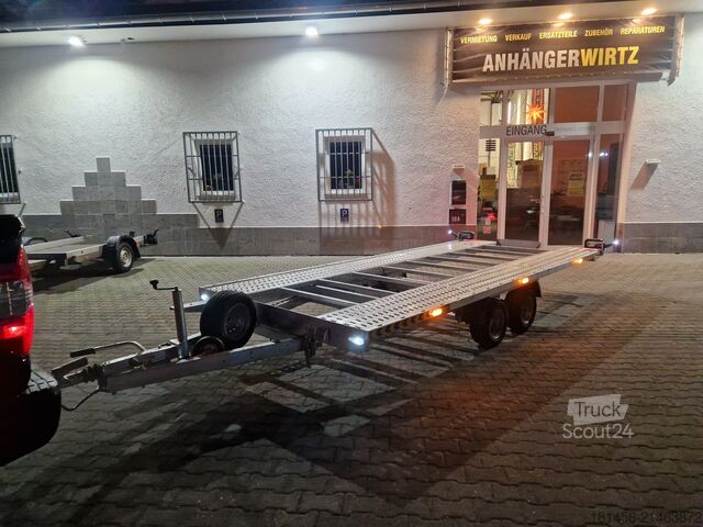 Autotransporter Anhänger trailershop Car Expert ankippbar 500x216 3000kg