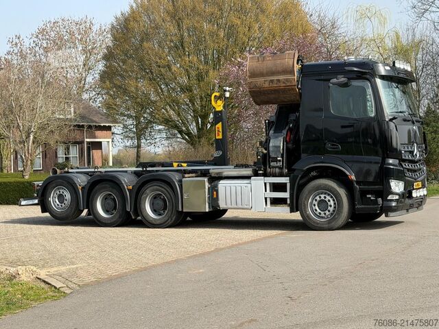 Système de bras à crochet Mercedes-Benz Arocs 3745 8x4 TRIPLE HMF Z KRAAN/HAAK!! ZERO E...